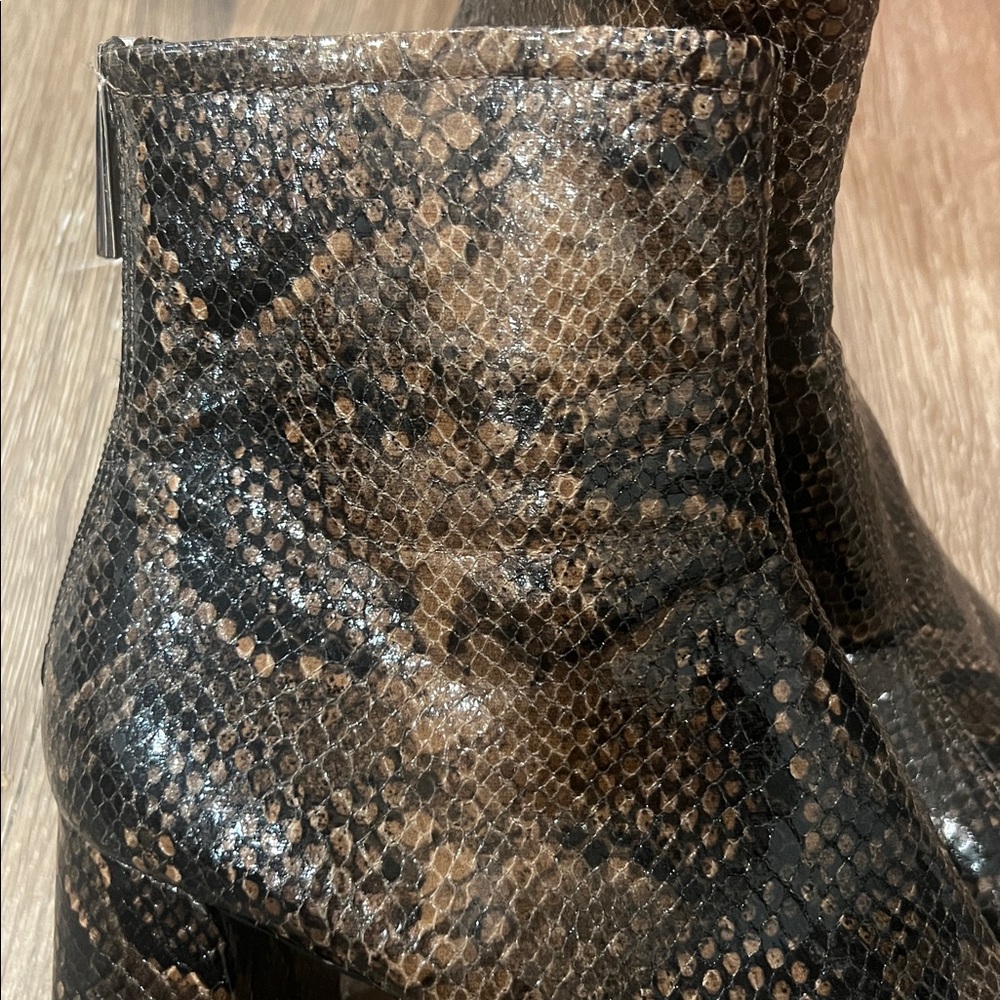 Zara Python Print Ankle Boots - image 2